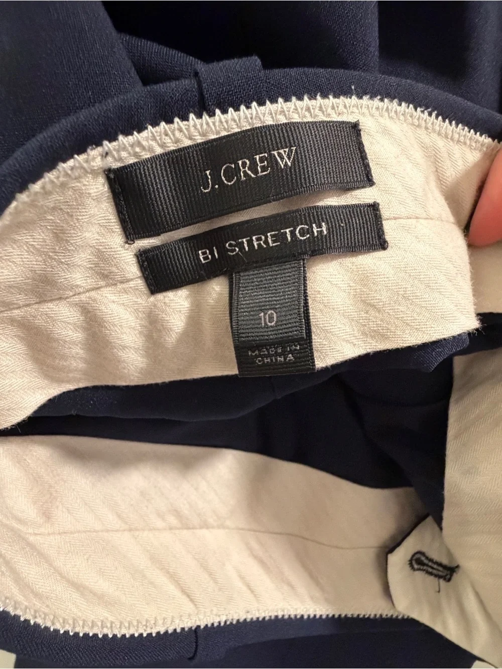 J.Crew Women’s Navy Dress Pants - Classic Tailored Trousers